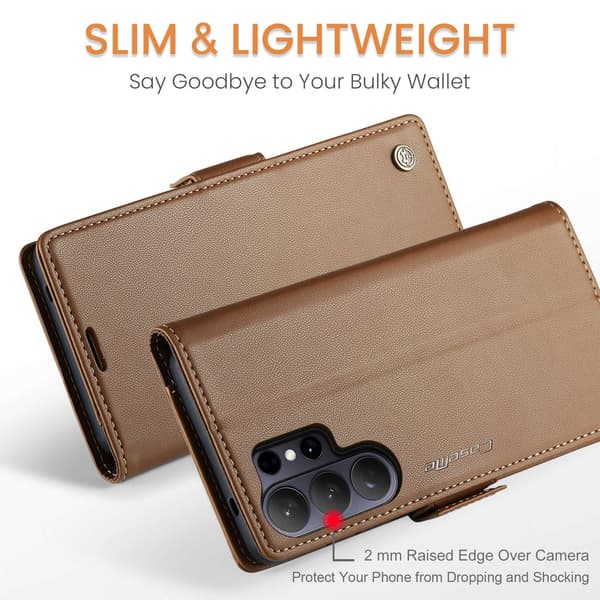 CASEME Plånboksfodral Samsung Galaxy S26 Ultra - Blå brun