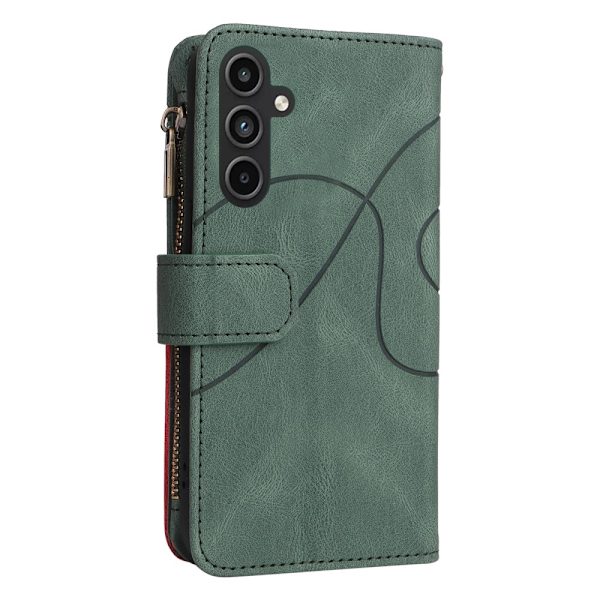 KT-monitoimisarja-5 Samsung Galaxy A15 -puhelinkotelolle Green