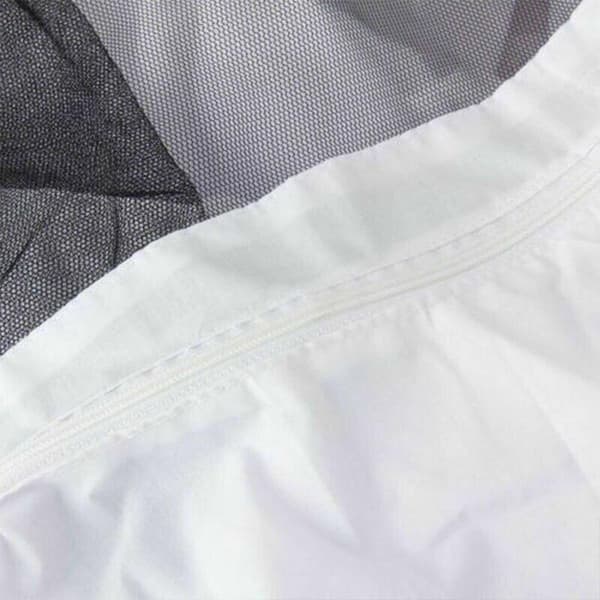 Mehiläishoitajan suojapaita, jossa on verkkohuntu ja vetoketjullinen huppu – suojavaate White