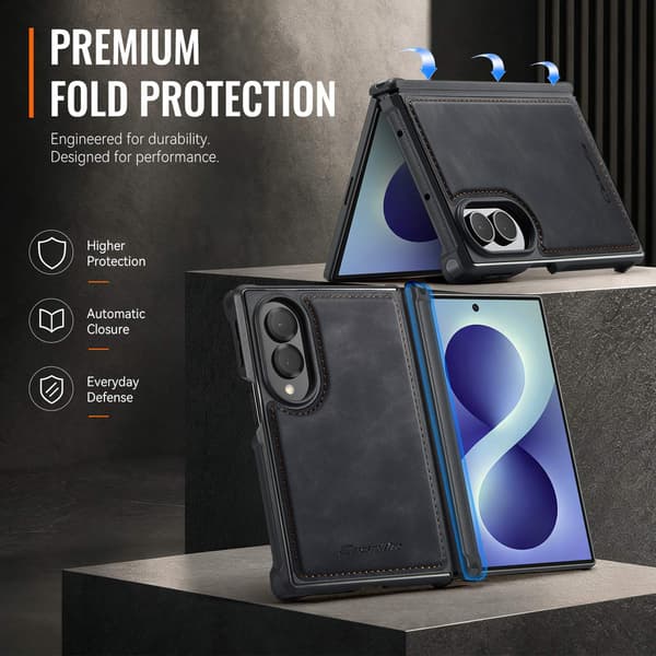 CASEME Magnetisk telefondeksel til Samsung Galaxy Z Fold8 Black