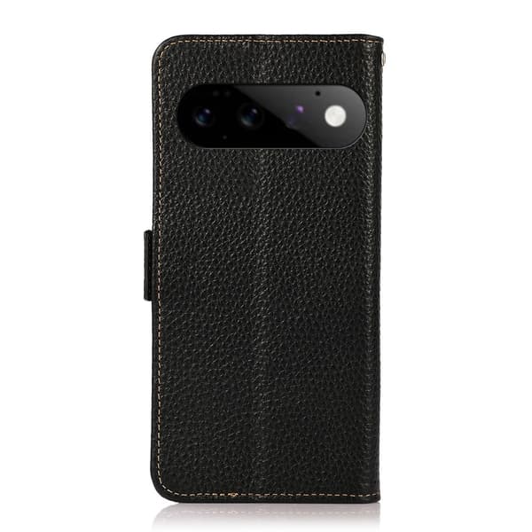 KHAZNEH Aitoa nahkaa oleva puhelimen lompakkokotelo Google Pixel 11 ja Pixel 11 Pro Black