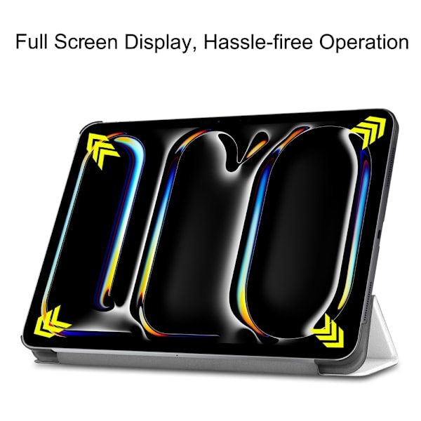 iPad Pro 11 (2024) Kotelo Auto Herää / Nuku Kolminkertainen Taittojalusta Tabletin Suoja - Cat Multicolor