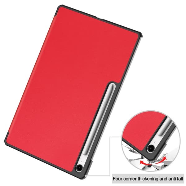 Slim Fit Dekseldeksel til Samsung Galaxy Tab S10 FE+  - Svart Red
