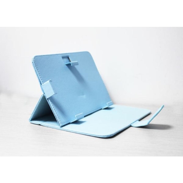 Foldetaske flip til 9,7" tablet også Ipad LYSEBLÅ Blue