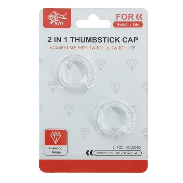 2kpl Yhteensopiva Nintendo Switch Switch Lite Joystick Thumb Stick Grip kanssa - Läpinäkyvä Transparent