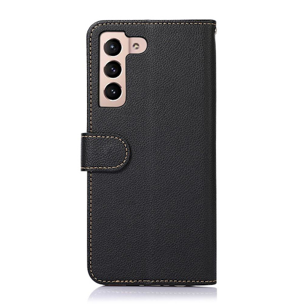 Samsung Galaxy S22 5G RFID-blokering KHAZNEH Telefondæksel - Sort/Rød Black