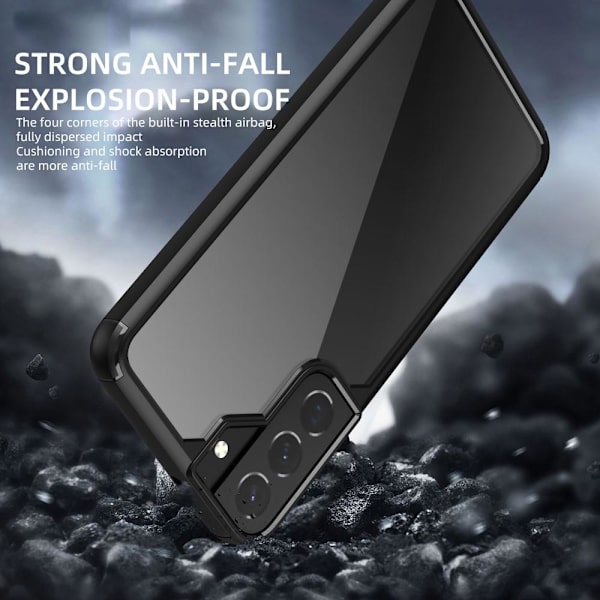 IPAKY Anti-fall Hybrid Shell Case for Samsung Galaxy S22+ Black