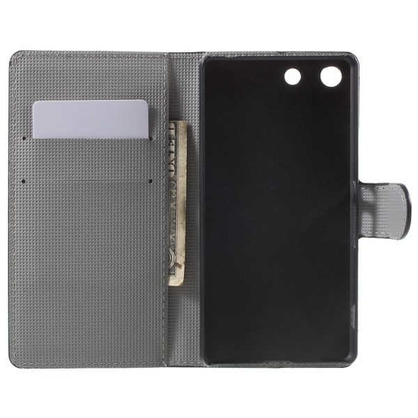 Sony Xperia M5 Wallet Case Anker og træer Black