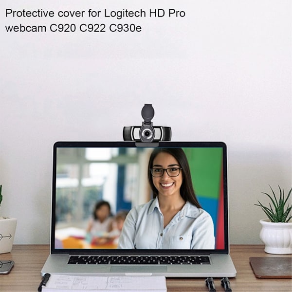 2 stk Anti-spy Computer Camera Privacy Cover Webcam Lens Cap Black