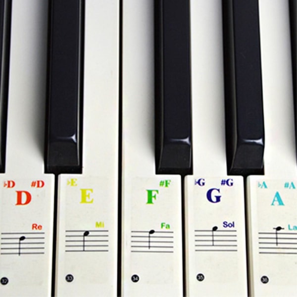 Piano Klaviatur Orgel Keyboard märken för 88/61/49/37 tangenter multifärg
