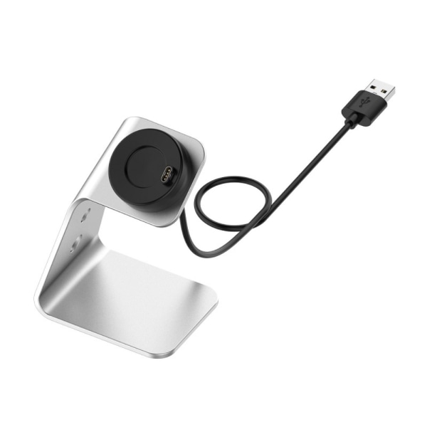 Til Garmin Venu 3 Venu 3S Vivoactiv 5 oplader opladningsdock Silver