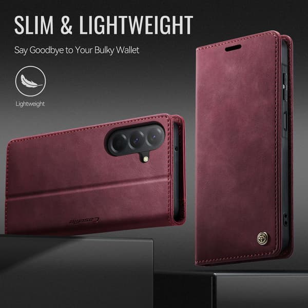Til Samsung Galaxy A37 5G CASEME Pungetui Red