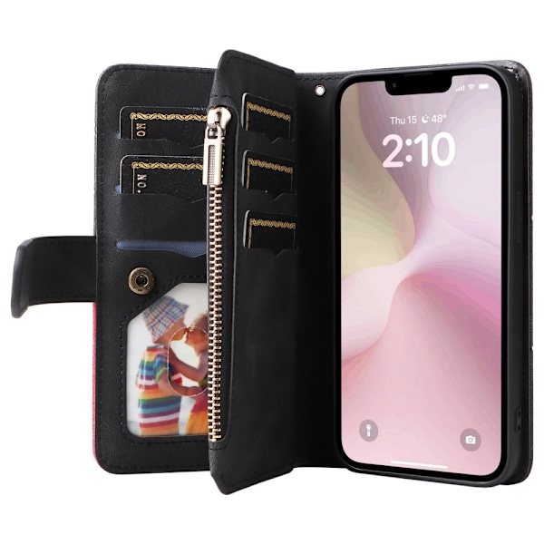 KS Plånboksfodral till iPhone 16e - Svart Svart