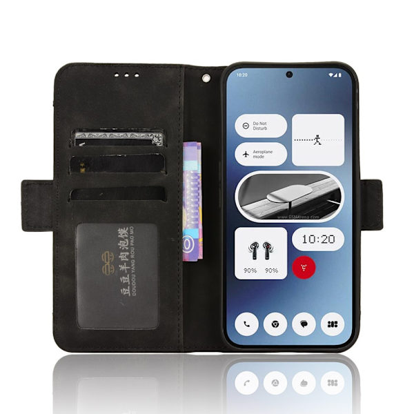 För Nothing Phone (2a) fodral Flera Kortplatser fodral Svart