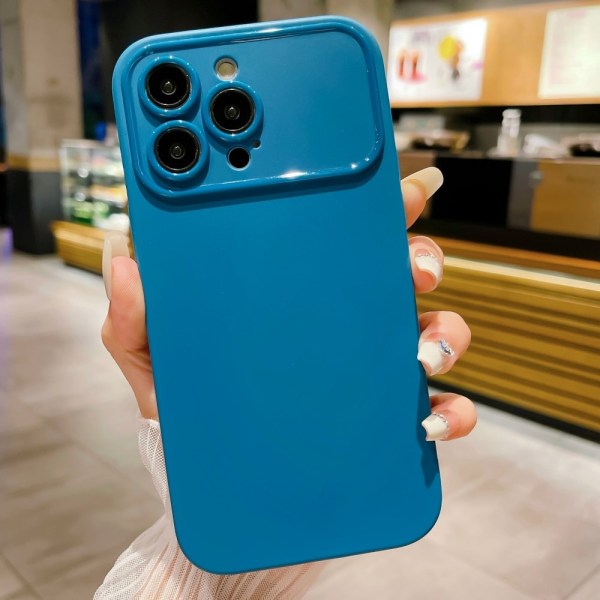 Slim-Fit TPU Telefon Taske Cover til iPhone 15 Pro Max - Blå Blue
