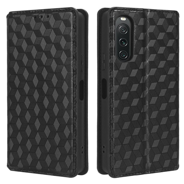 Rhombus Pung Taske til Sony Xperia 10 V - Sort Black