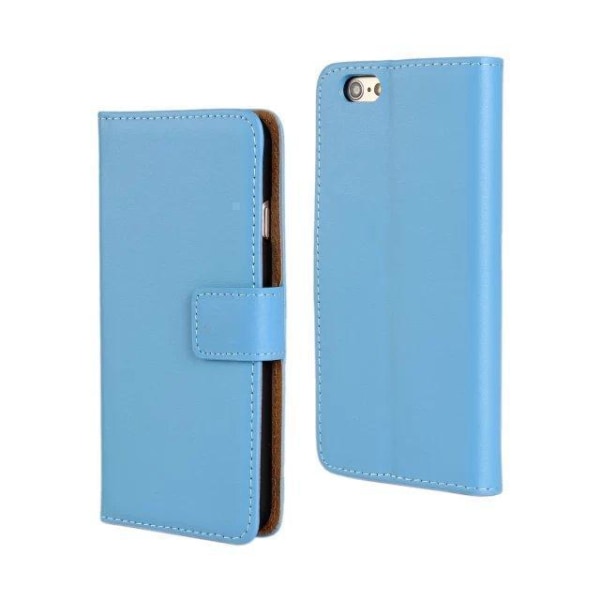 Iphone 6 Plus Plånboksfodral / Fodral Läder Blå