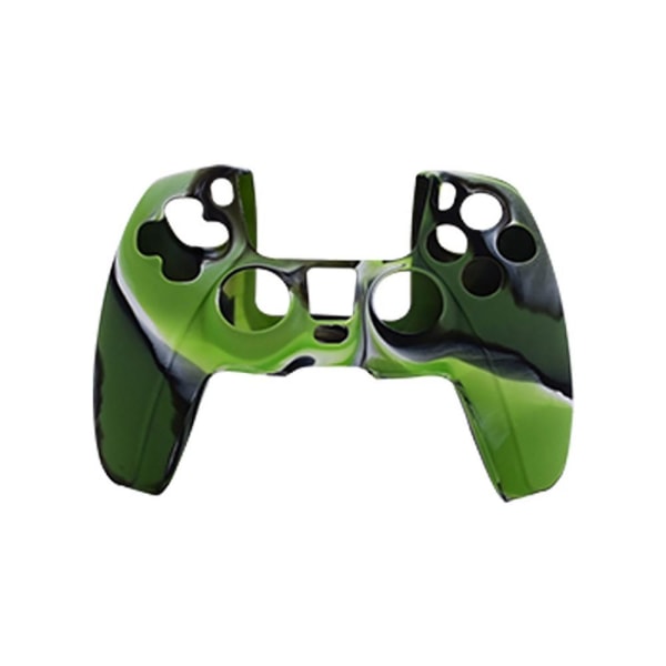 Playstation 5 / PS5 Silikon Skin skal - Camouflage Grön / Svart multifärg