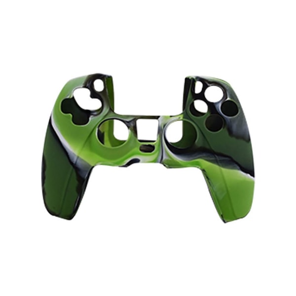 Silikone hudgreb til Playstation 5 PS5 Controller - Camouflage Gren/Sort Green