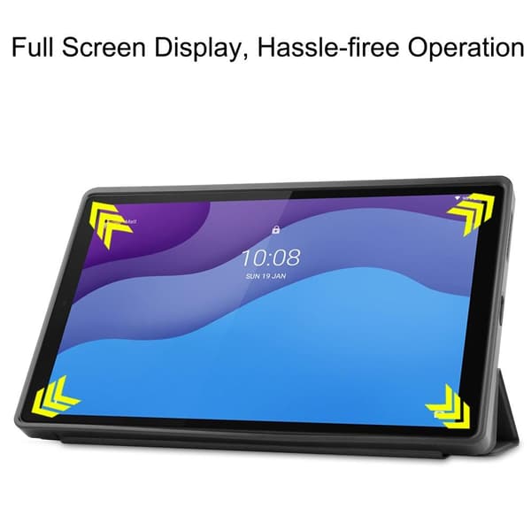 Tri - fold Veske til Lenovo Tab M10 HD Gen 2 - Svart Black