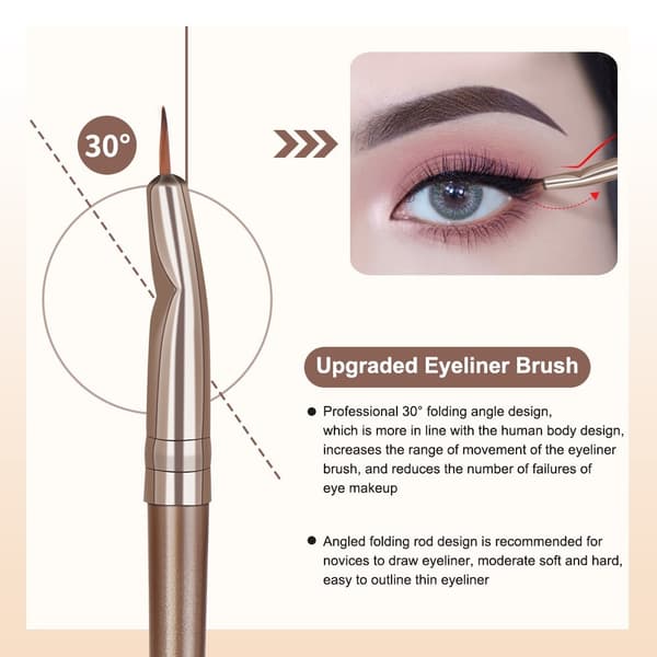 20 fiber øyenskyggebørste Basic Blusher Eyebrow Makeup Makeup Pink