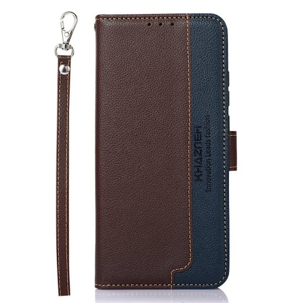 KHAZNEH OnePlus 10T/Ace Pro Lommebok-deksel - Brun/Blå Brown
