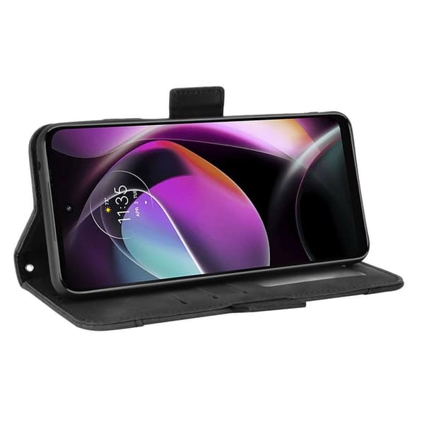 Tegnebogstelefontaske til Motorola Moto G 5G 2022 - Sort Black