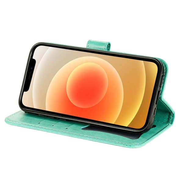 Xiaomi Redmi 15C Jalustakotelo Mandala Lompakkokotelo Green