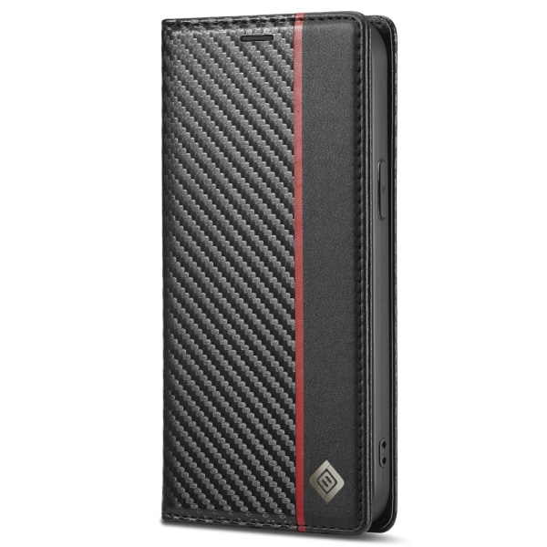 LC.IMEEKE lompakkokotelo iPhone 15 - musta Black