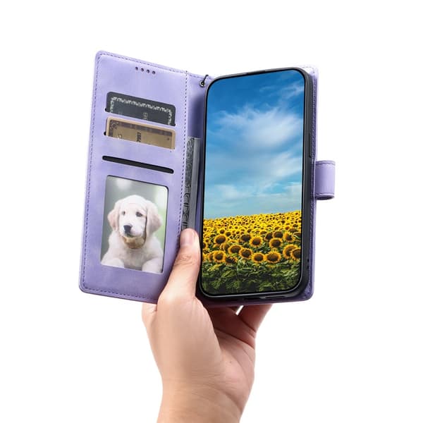 Til Samsung Galaxy S26 tegnebogscover Cover Shell Mandala Blomstermønster Purple