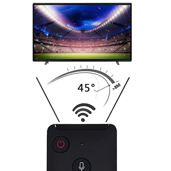 Fjernkontroll erstatning BN59-01312B BN59-01327B Samsung TV stemmefunksjon Black