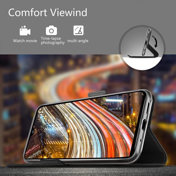 Till Xiaomi Redmi 9T Plånboksfodral Svart