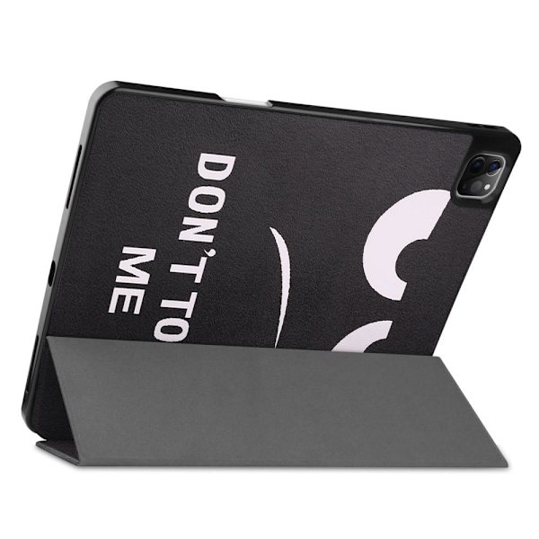 iPad 12.9" Pro 2021 kolminkertainen jalustan tabletin kotelo - älä koske Black