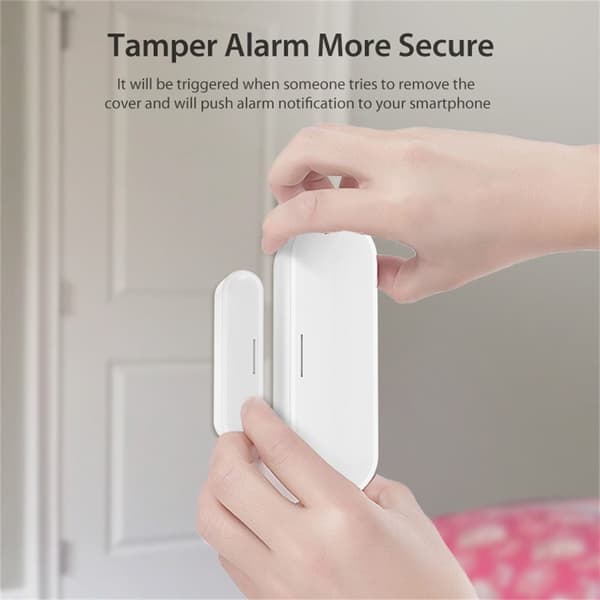 Matter Thread Dörrsensor USB-driven Magnetisk Smart Home Sensor Fönsterlarm Vit
