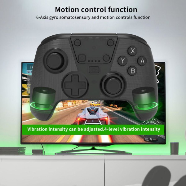 Trådlös spelkontroll Nintendo Switch/Lite/OLED/PC/Steam Deck Svart