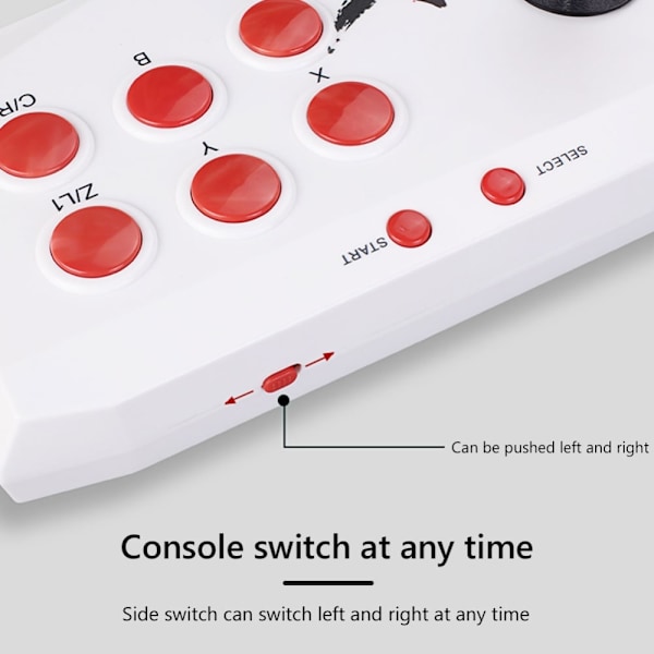 Retro Arcade Game Console Konsol Joystick Fighting Game Stick Support 2000 spel Vit
