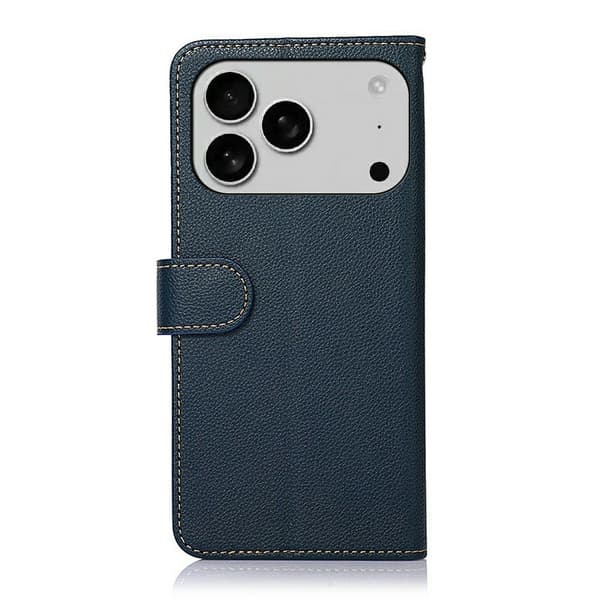 KHAZNEH Telefonlommebokdeksel til iPhone 18 Pro / 17 Pro Blue