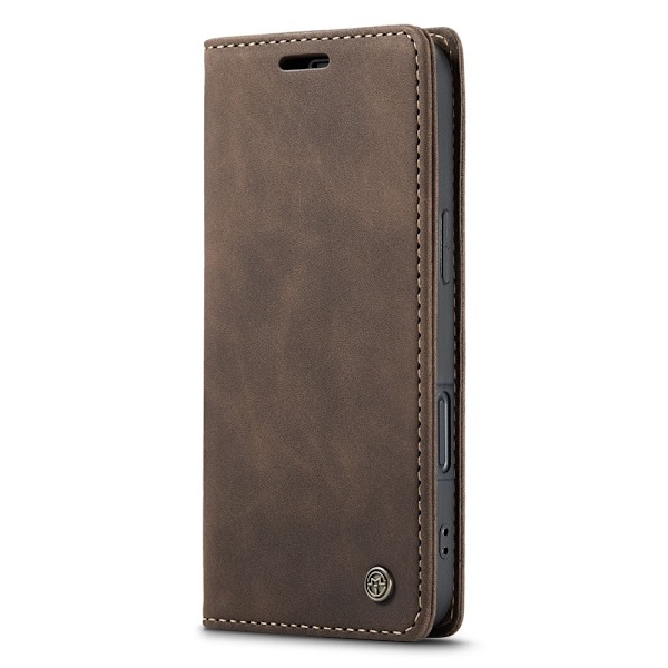 CASEME Retro lompakkokotelo iPhone 16 - Kahvi Dark brown