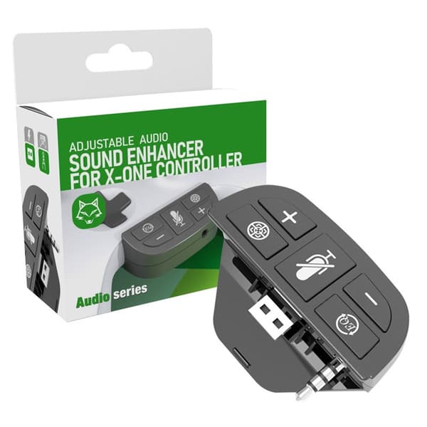 HS-XO221 for Xbox One Controller Audio Enhancer 3,5 mm stereo hodesett adapter Black