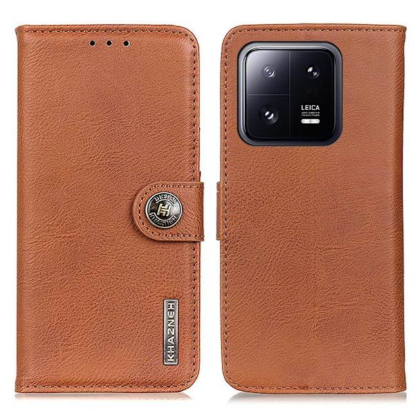 Xiaomi 13 5G KHAZNEH Lompakkoteline - Ruskea Brown