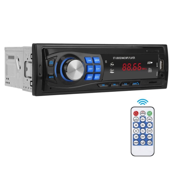 Bluetooth-stereo-autoääni FM-radio MP3-soittimen tuki TF USB AUX Black