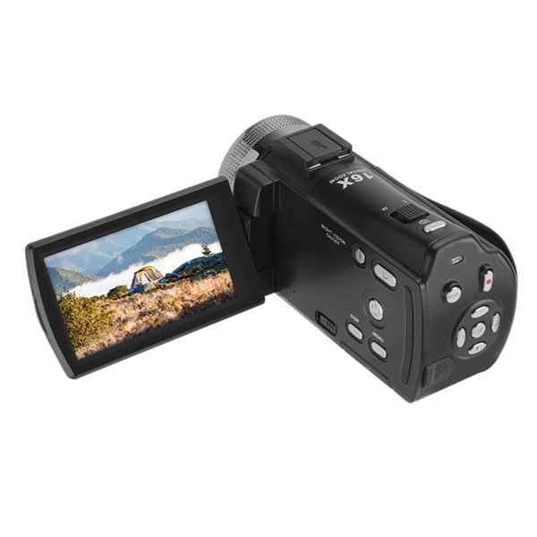 1080P Full HD Videokamera stöd Night Vision Vlogg Youtube Kamera Svart 11d2  | Black | Fyndiq
