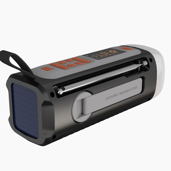 4500mAh nödradio AM/FM/SW Handvev Radio trådlös högtalare Svart