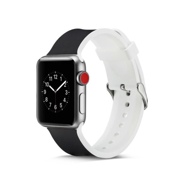 Silicone klockrem för Apple Watch 4 44mm, 3/2/1 42mm - Twill multifärg