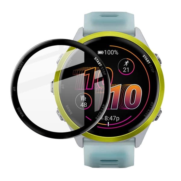 IMAK Garmin Forerunner 570 47mm Näytönsuoja Naarmunkestävä PMMA Kellosuoja Black