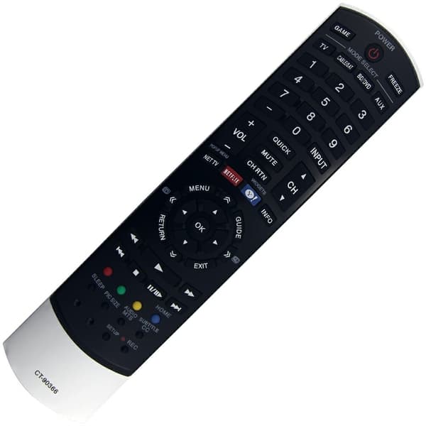 Fjernkontrollerstatning for CT-90366 For Toshiba TV Black