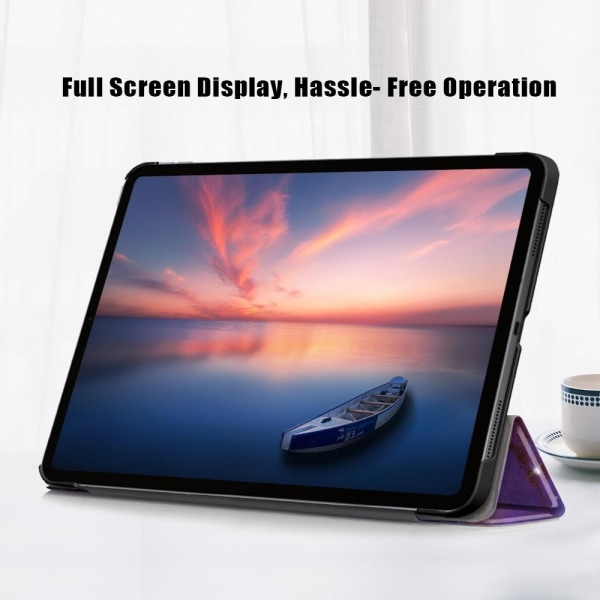 Til iPad Pro 11 2021/2020 Trifoldet stativdæksel til tablettaske Multicolor