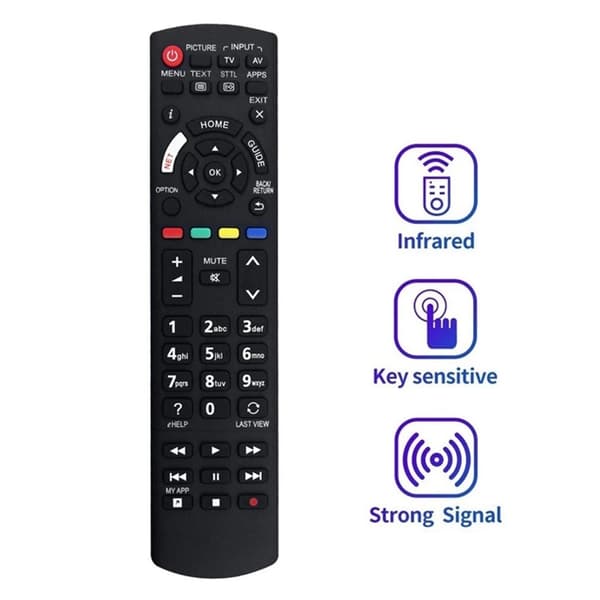 Fjernkontrollerstatning for N2QAYB001180 For Panasonic TV Black