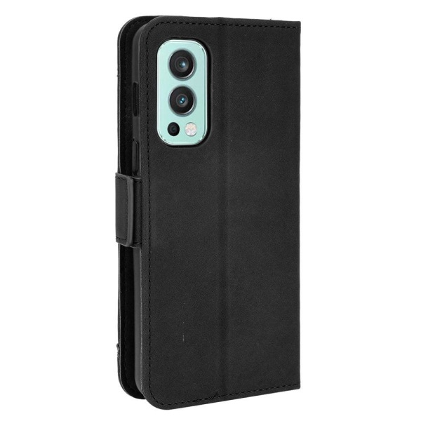 Wallet Stand Flip -puhelinkotelo OnePlus Nord 2 5G: lle - musta Black
