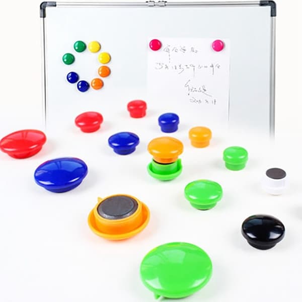 24 stk. 30 mm fargerike runde magneter whiteboard sterke magnetiske knapper Multicolor
